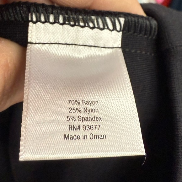 NWT A New Approach a.n.a Legging Womens Black Rayon Blend Stretch Mid Rise - Picture 4 of 4